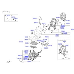 موتور تعديل ظهر المقعد