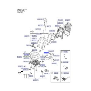 مفتاح تحكم الكرسي الأمامي يسار