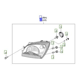 نور أمامي يسار