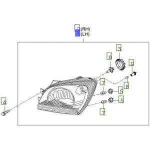 نور أمامي يسار
