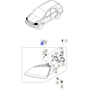 نور أمامي يسار