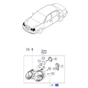 نور أمامي يسار
