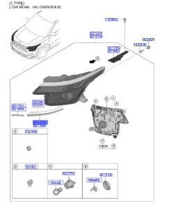 ديكور شمعة أمامية رقم 2 يسار