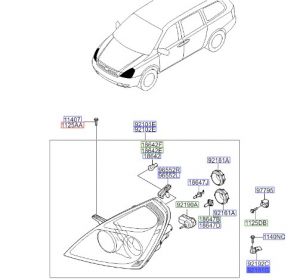 كلبس وزنية شمعة أمامية يسار