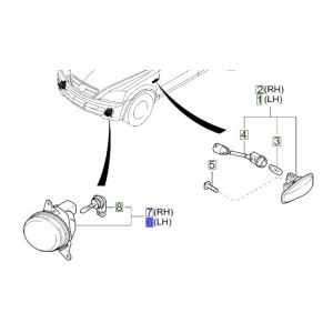 كشاف ضباب أمامي يسار