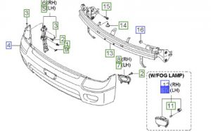 كشاف ضباب أمامي يسار