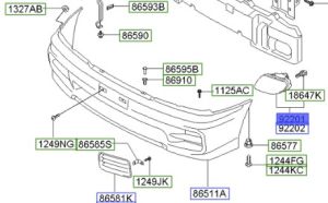 كشاف ضباب أمامي يسار