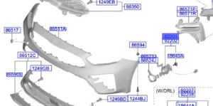 كشاف ضباب أمامي يسار