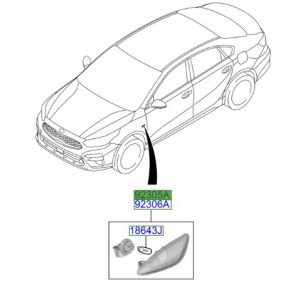 شمعة إشارة يسار