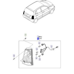 اسطب خلفي يسار