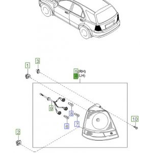 اسطب خلفي يسار