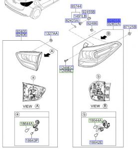 اسطب خلفي يسار