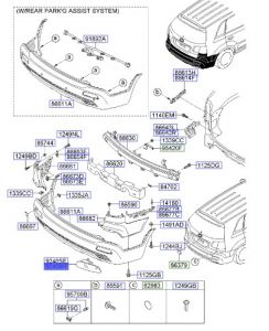 عاكس صدام مع إضاءة الضباب