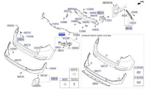 عاكس صدام مع إضاءة الضباب