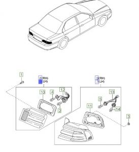 اسطب شنطة خلفي يسار