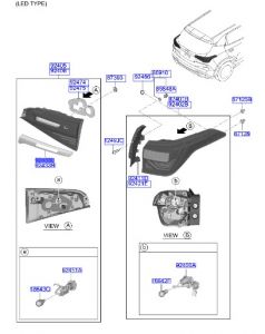 غطاء ديكور اسطب خلفي يسار