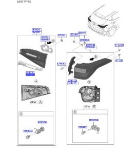 غطاء ديكور اسطب خلفي يمين