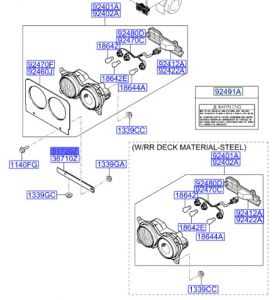 مثبت اسطب خلفي يسار