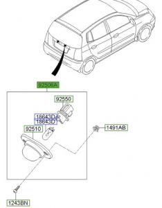 لمبة لوحة تسجيل المركبة
