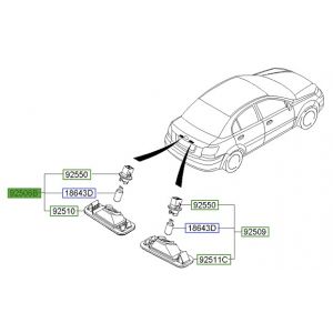 لمبة لوحة تسجيل المركبة