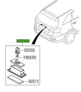 لمبة لوحة تسجيل المركبة