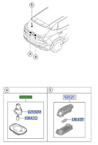 لمبة لوحة تسجيل المركبة