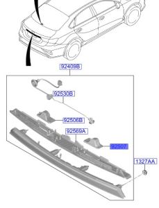 لمبة لوحة تسجيل المركبة