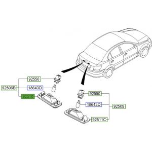 لمبة لوحة تسجيل المركبة