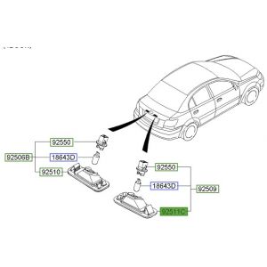 لمبة لوحة تسجيل المركبة