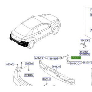 حامل و اسلاك توصيل إضاءة لوحة المركبة