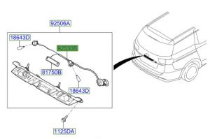 حامل و اسلاك توصيل إضاءة لوحة المركبة