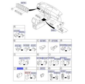 مفتاح التحكم بإضاءة العدادات