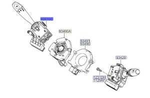 ذراع التحكم يالإشارات و الإضاءة