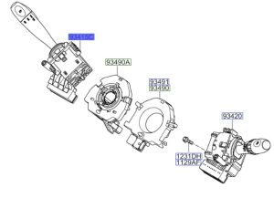 ذراع التحكم يالإشارات و الإضاءة