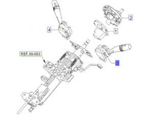 ذراع التحكم يالإشارات و الإضاءة