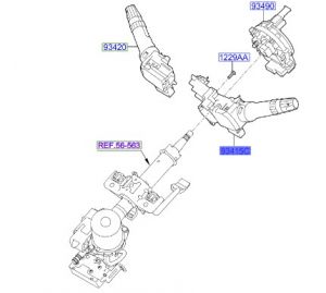 ذراع التحكم يالإشارات و الإضاءة