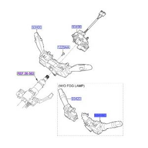 ذراع التحكم يالإشارات و الإضاءة