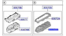 مجموعة ازرار فتح الزجاج الرئيسية
