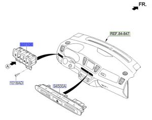 مفاتيح طبلون يسار السائق