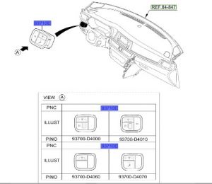 مفاتيح طبلون يسار السائق