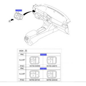 مفاتيح طبلون يسار السائق