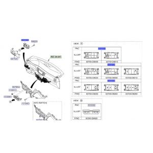 مفاتيح طبلون يسار السائق