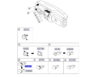 سويتش إزالة رطوبة الزجاج الخلفي