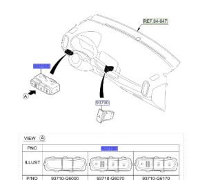 مفاتيح طبلون يسار السائق