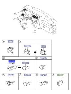 مفتاح كشاف ضباب خلفي