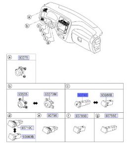 مفتاح كشاف ضباب الأمامي