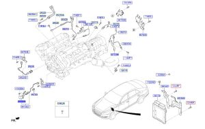 قاعدة و سلك حساس ضغط الزيت و حرارة الزيت