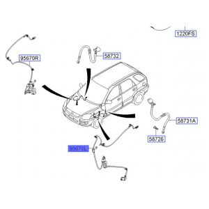 حساس مانع الانغلاق الأمامي اليسار