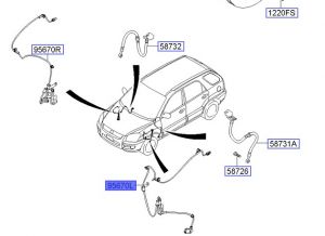 حساس مانع الانغلاق الأمامي اليسار