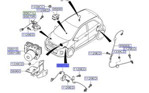 حساس مانع الانغلاق الأمامي اليسار